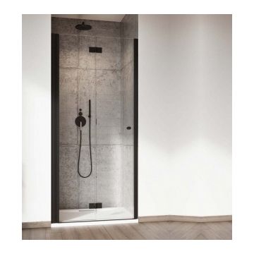 Usa nisa pliabila Radaway Nes Black DWB 70xH200 cm, dreapta