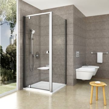 Perete lateral dus Ravak Pivot PPS 80cm  crom mat