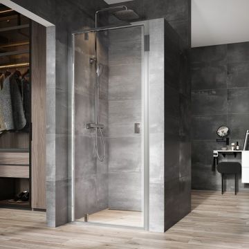 Usa de nisa batanta Ravak Nexty NDOP1-80  80cm  sticla transparenta 6mm  profil aluminiu lucios
