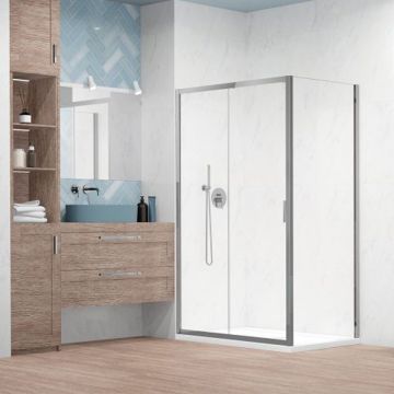 Perete lateral Radaway Alienta 90 cm crom-transparent sticla 5 mm