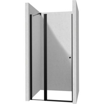Usa de dus pivotanta Deante Kerria Plus negru 120 cm