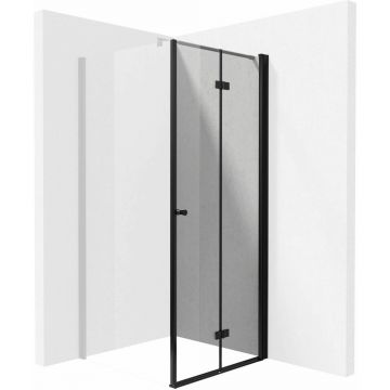 Usa de dus pliabila Deante Kerria Plus 80 cm sticla 6 mm negru mat