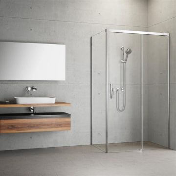 Perete lateral stanga Radaway Idea KDJ 90 cm crom-transparent sticla 6 mm