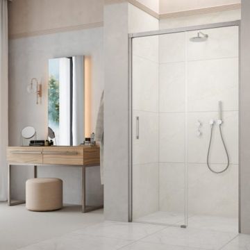 Usa de nisa culisanta Radaway Idea DWJ 110 cm sticla 6 mm finisaj nichel periat-transparent deschidere dreapta